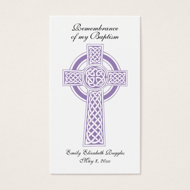 Tarjeta de oración bautista / cristiana (Frente)