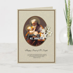 Tarjeta de oración católica de la fiesta religiosa