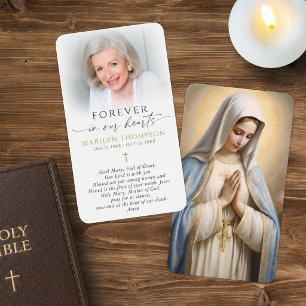 Tarjeta de Oración Católica Religiosa Virgen María