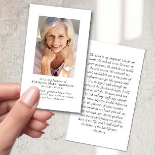 Tarjeta de oración clásica Minimalista moderna