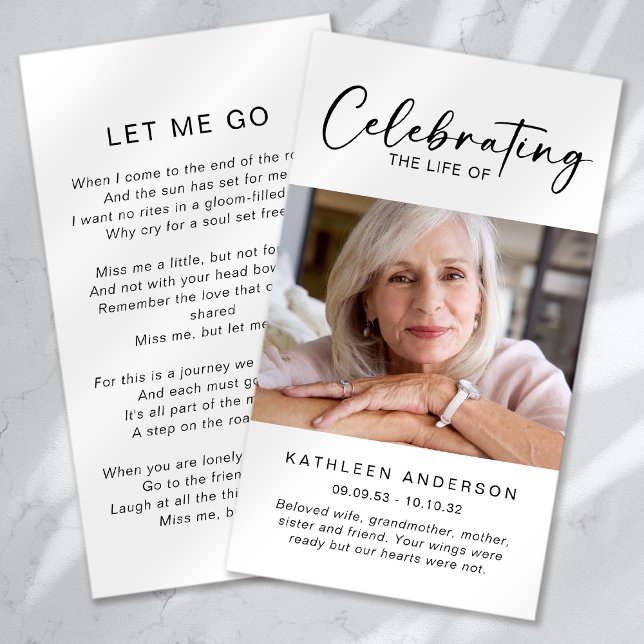 Tarjeta de oración conmemorativa | Celebración de  (Subido por el creador)