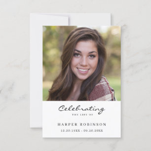 Tarjeta de oración conmemorativa de la celebración