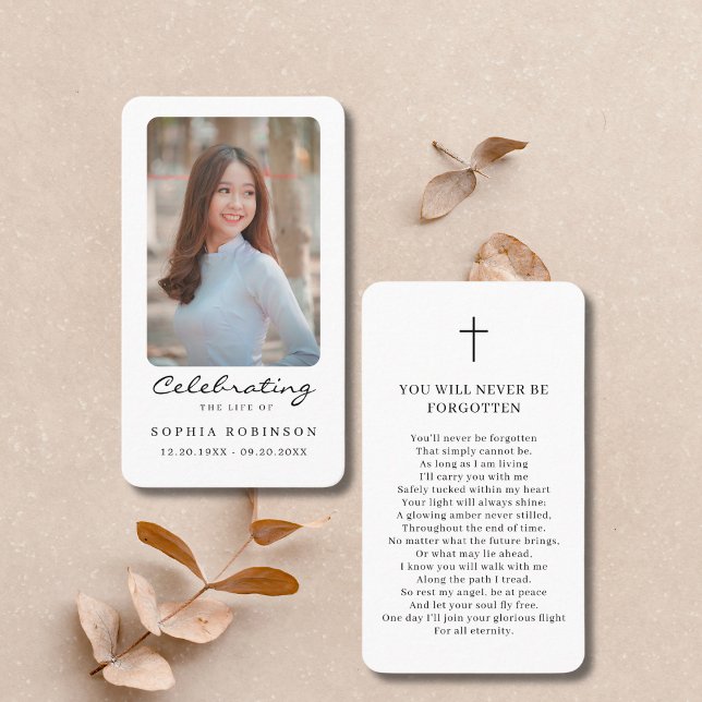 Tarjeta de oración conmemorativa de la celebración (Subido por el creador)