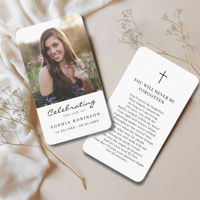 Tarjeta de oración conmemorativa de la celebración (Subido por el creador)