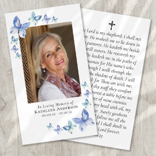 Tarjeta de oración conmemorativa de la foto de But