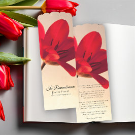 Tarjeta de oración conmemorativa de la Primavera R