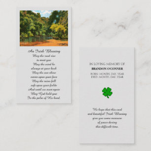 Tarjeta de oración conmemorativa de la simpatía po