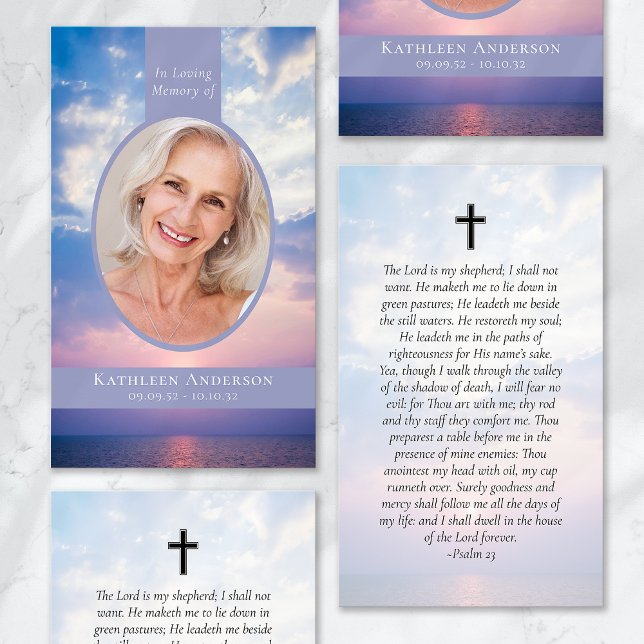 Tarjeta de oración conmemorativa de las nubes del  (Subido por el creador)