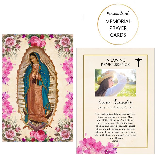 Tarjeta de oración conmemorativa de Nuestra Señora (Subido por el creador)