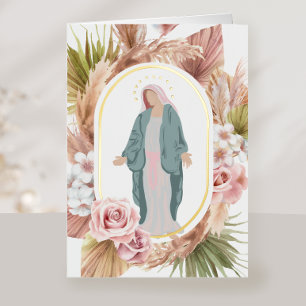 Tarjeta de oración conmemorativa de simpatía catól