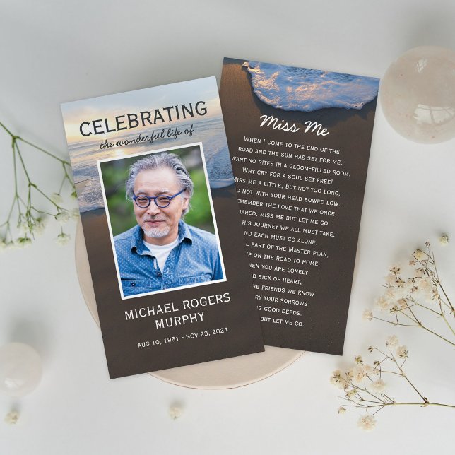 Tarjeta de oración conmemorativa del funeral de Ph (Subido por el creador)