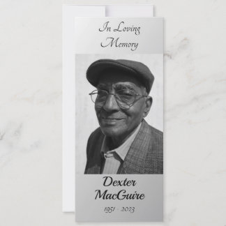 Tarjeta de oración conmemorativa del funeral | Ete