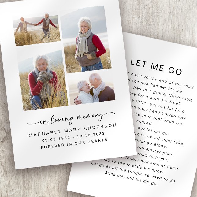 Tarjeta de oración conmemorativa | En la memoria a (Subido por el creador)