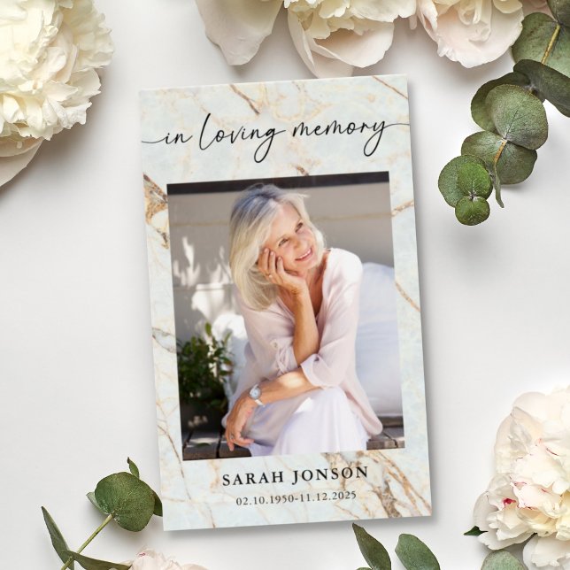 Tarjeta de oración conmemorativa en memoria amoros (Subido por el creador)