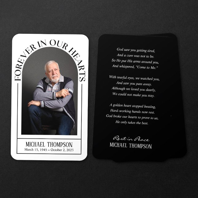 Tarjeta de oración conmemorativa fúnebre para siem (Subido por el creador)