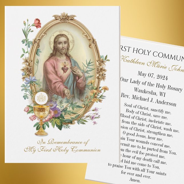 Tarjeta de oración conmemorativa para la primera c (Subido por el creador)