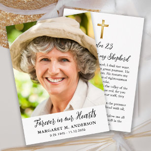 Tarjeta de oración cristiana de cruz para foto de