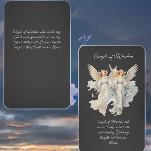 Tarjeta de oración de ángeles de sabiduría (Subido por el creador)