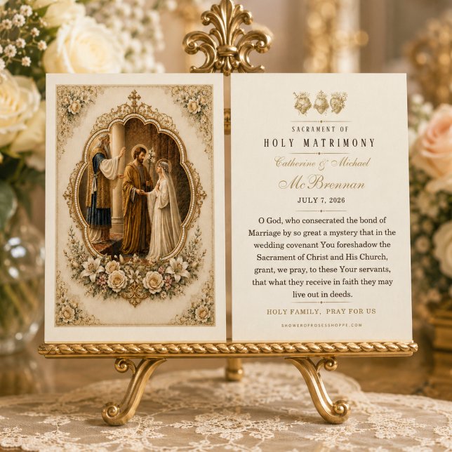 Tarjeta de oración de boda de esponsales de San Jo (Subido por el creador)
