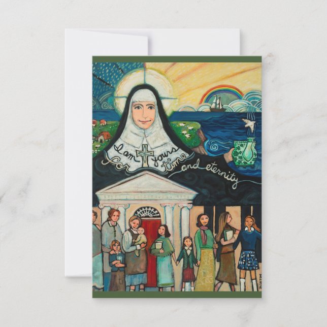 Tarjeta de oración de Catherine McAuley, Hermanas  (Anverso)