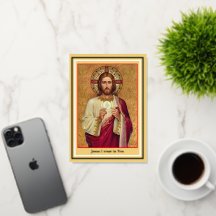 Tarjeta de oración de comunión espiritual en LETRA
