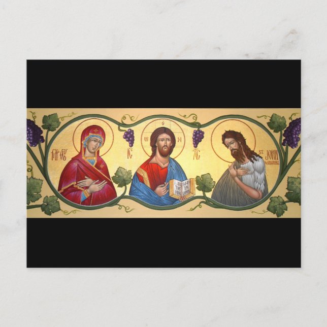 Tarjeta de oración de Deesis (Anverso)