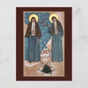Tarjeta de Oración de Elizabeth y Barbara para los