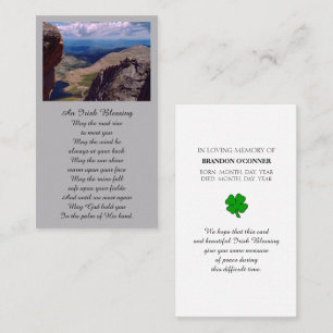 Tarjeta de oración de fotos conmemorativa de la si