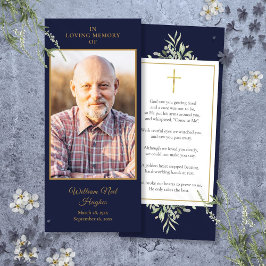 Tarjeta de oración de fotos de hongos conmemorativ