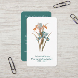 Tarjeta de oración de fotos de Vntage Floral