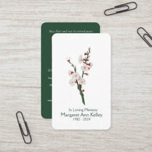Tarjeta de oración de fotos florales de Vntage Blo