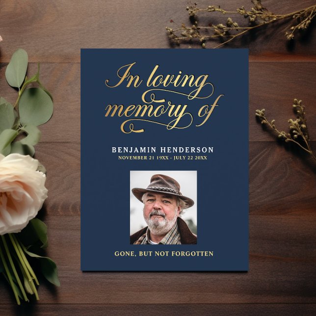 Tarjeta de oración de funeral de simpatía de foto  (Subido por el creador)