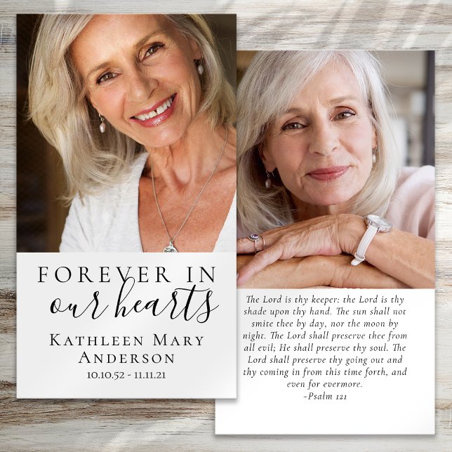 Tarjeta de oración de funerales conmemorativa de f (Subido por el creador)