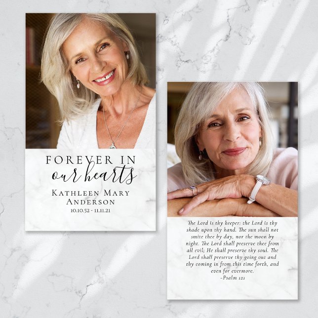 Tarjeta de oración de funerales conmemorativa de f (Subido por el creador)