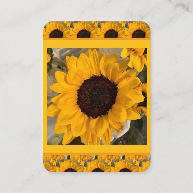 Tarjeta de oración de girasol (Anverso)