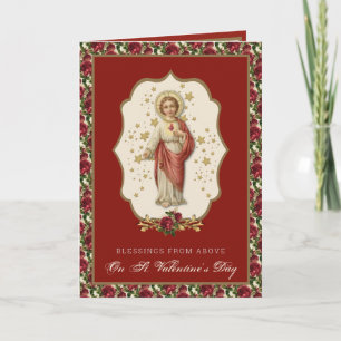 Tarjeta de oración de Jesús religiosa de San El dí