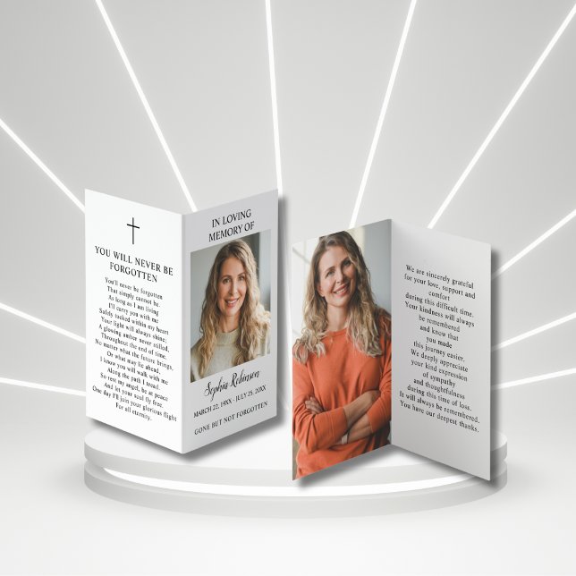 Tarjeta de oración de la carpeta conmemorativa del (Subido por el creador)