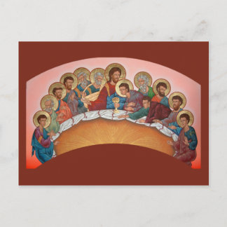 Tarjeta de oración de la cena mística