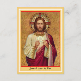 Tarjeta de oración de la Comunión Espiritual Catól