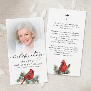 Tarjeta de oración de la cruz de celebración de la