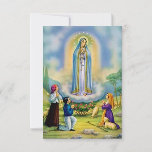 Tarjeta de Oración de la Década del Rosario de Nue (Anverso)