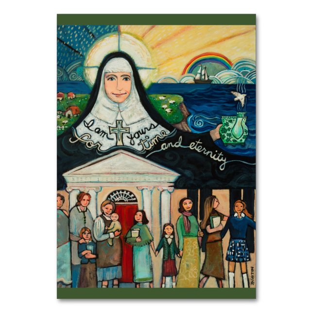 Tarjeta de oración de la fundadora de piedad Cathe (Anverso)