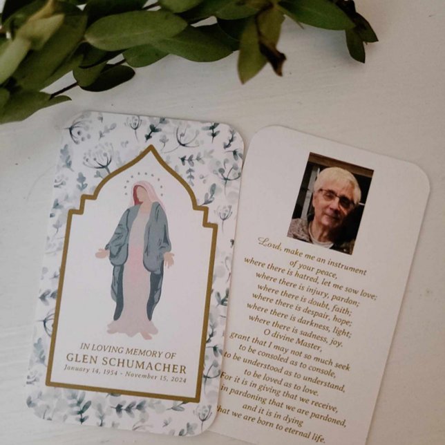 Tarjeta de oración de la Madre Católica Francis (Subido por el creador)