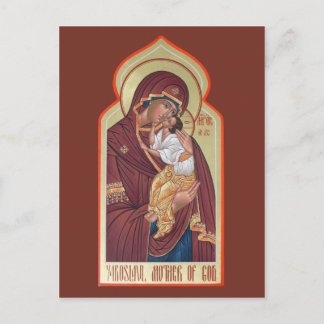 Tarjeta de oración de la madre de Dios de Yaroslav