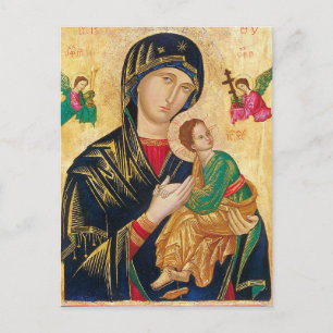 Tarjeta de oración de la Madre de la Ayuda Perpetu