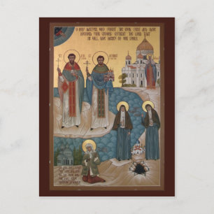 Tarjeta de oración de los mártires y los tontos