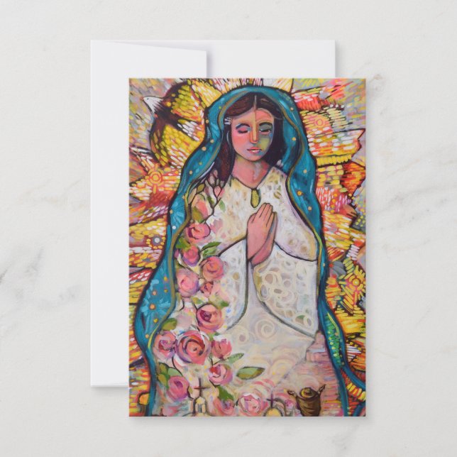 Tarjeta de oración de Nuestra Señora de Guadalupe (Anverso)