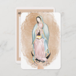 Tarjeta de oración de Nuestra Señora de Guadalupe