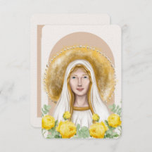 Tarjeta de oración de Nuestra Señora de Lourdes