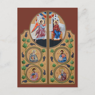 Tarjeta de oración de puertas reales